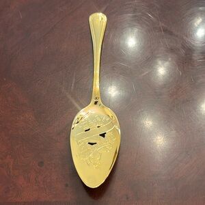 Gold plated anniversary cake/dessert server